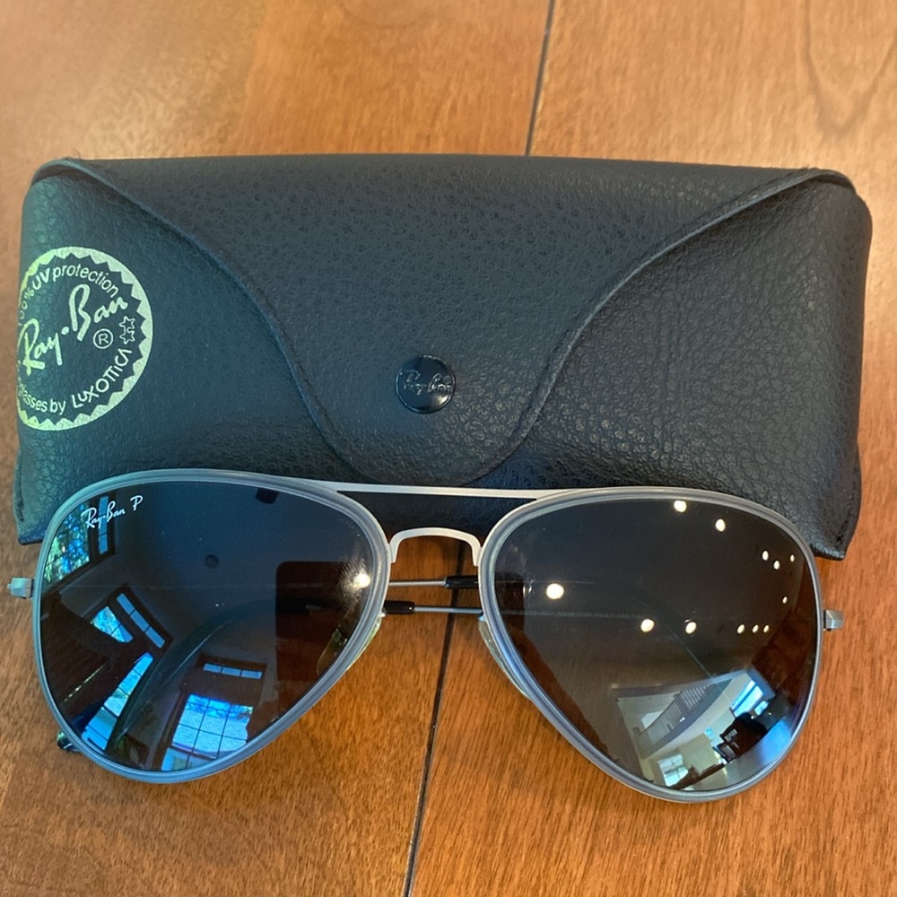 Ray Ban Flat Metal Aviators